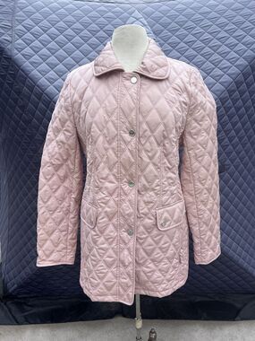 Basler Quilted Pink Jacket Coat Size 38
